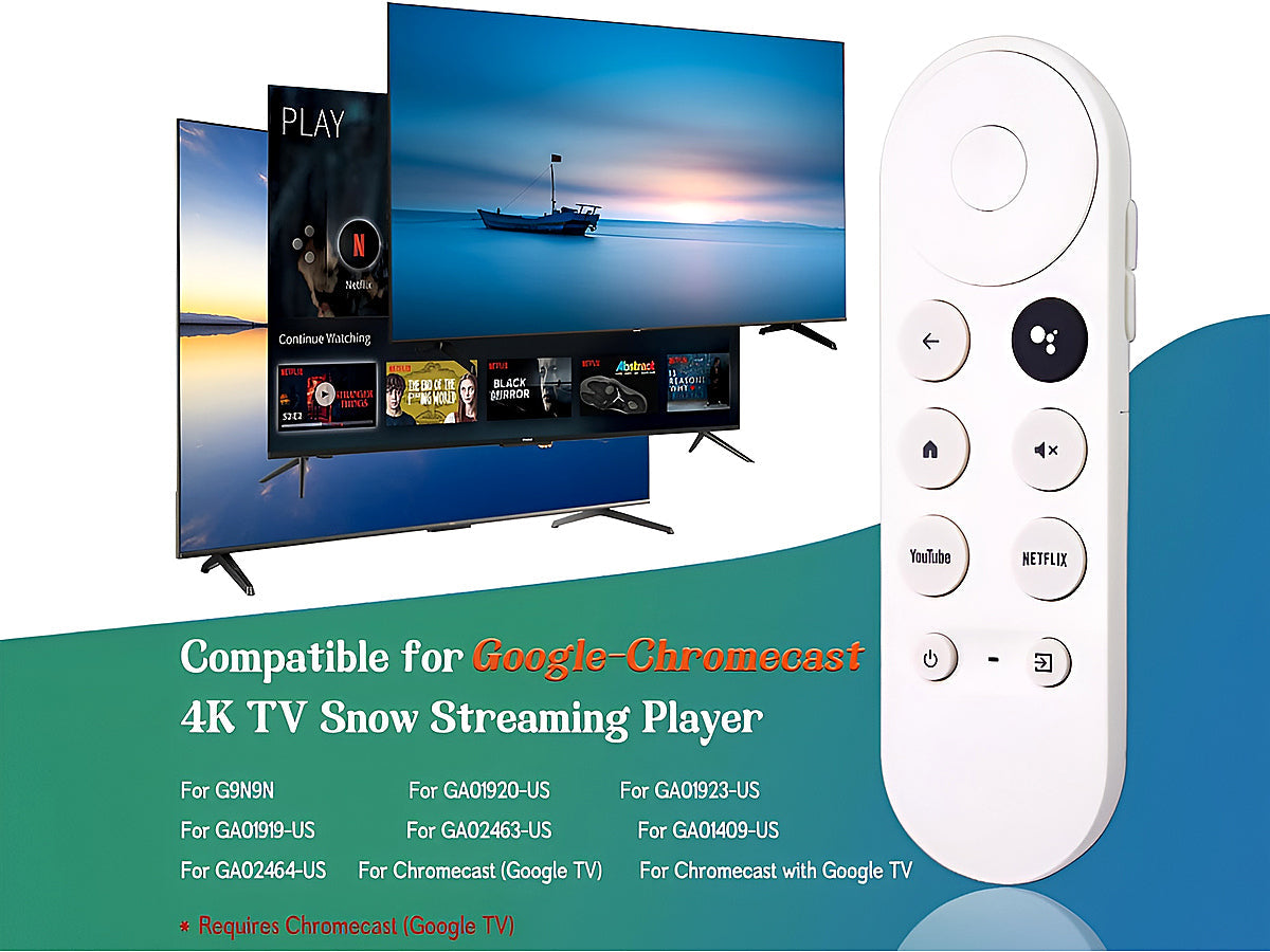 Compatible Google Chromecast 4K TV Remote Control