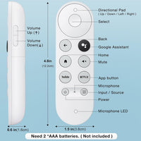 Thumbnail for Compatible Google Chromecast 4K TV Remote Control