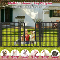 Thumbnail for Pet Play Pen Dog Playpen Dog Fence 10 Panels
