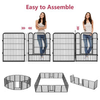 Thumbnail for Pet Play Pen Dog Playpen Dog Fence 10 Panels
