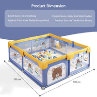 Thumbnail for Portable Baby Playpen Fence Gate Wall Fence Barrier