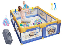 Thumbnail for Portable Baby Playpen Fence Gate Wall Fence Barrier