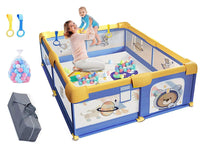 Thumbnail for Portable Baby Playpen Fence Gate Wall Fence Barrier
