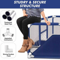 Thumbnail for Portable Baby Playpen Fence Gate Wall Fence Barrier PlayPen 182cm