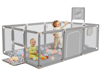 Thumbnail for Portable Baby Playpen Fence Gate Wall Fence Barrier PlayPen