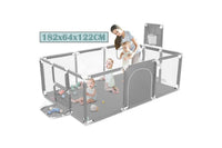 Thumbnail for Portable Baby Playpen Fence Gate Wall Fence Barrier PlayPen