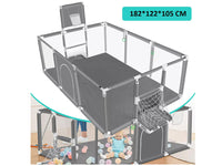Thumbnail for Portable Baby Playpen Fence Gate Wall Fence Barrier PlayPen