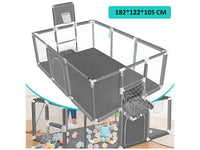 Thumbnail for Portable Baby Playpen Fence Gate Wall Fence Barrier PlayPen