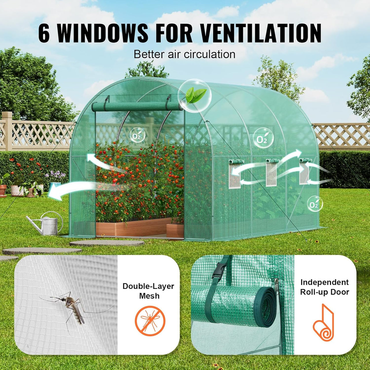 Greenhouse 3x2x2m