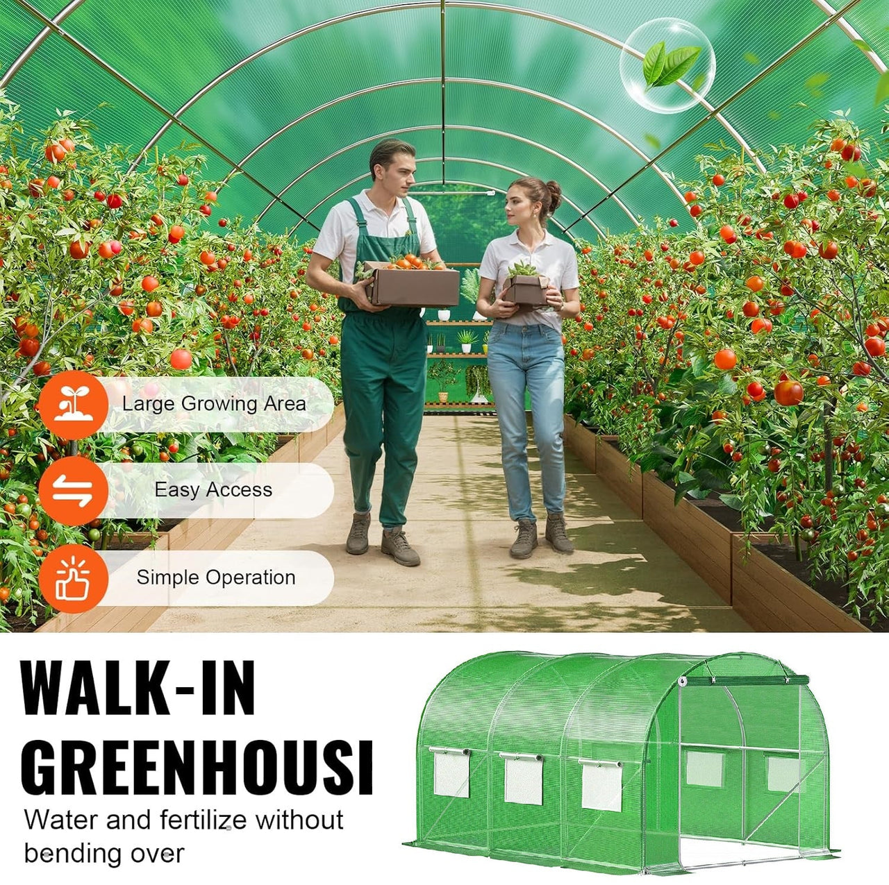 Greenhouse 3x2x2m