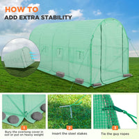 Thumbnail for Greenhouse Tunnel Shed 4x2x2m