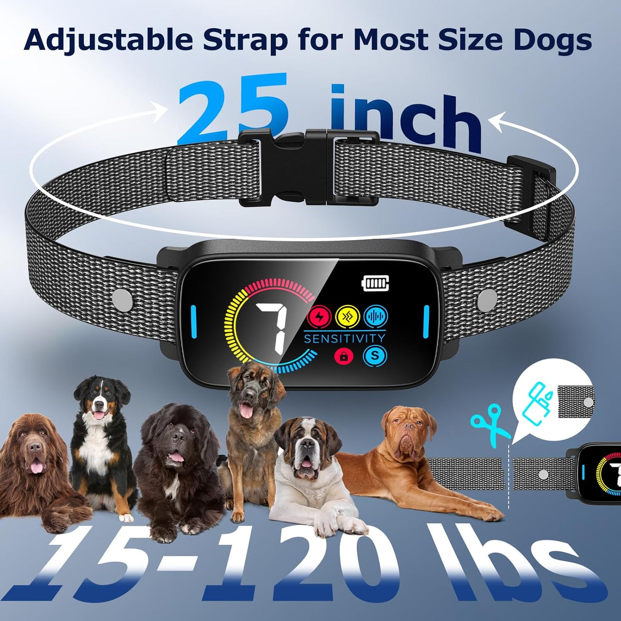 Dog Bark Collar Rechargeable for Small, Medium and Large Dogs