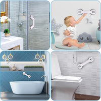 Thumbnail for Bathroom Suction Grab Bars Armrest Toilet Assist Handle Shower Handle
