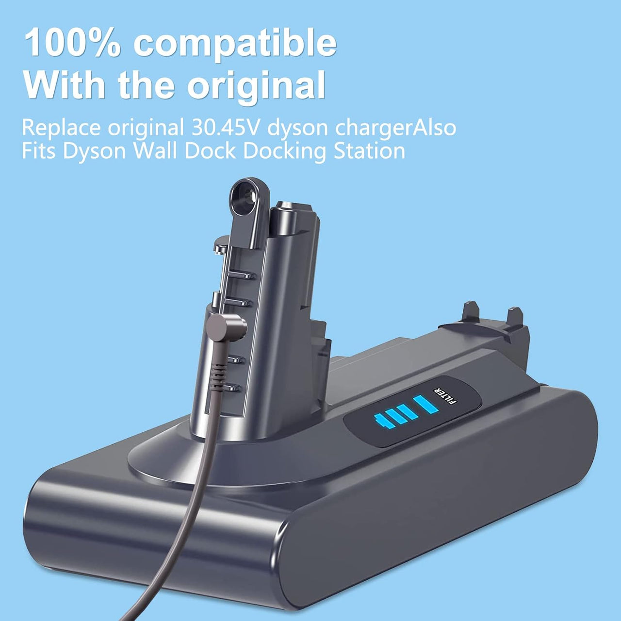 Dyson V10 V11 V12 V15 Battery Charger Adapter