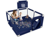 Thumbnail for Portable Baby Playpen Fence Gate Wall Fence Barrier Play Gym Mat 125cm