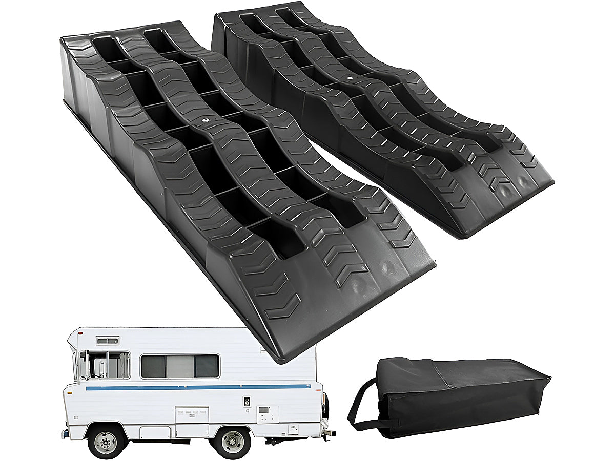2PCS RV Leveling Blocks Camper Wheel Chocks Ramp