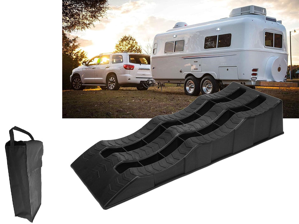 2PCS RV Leveling Blocks Camper Wheel Chocks Ramp