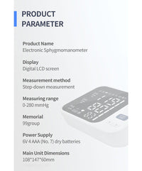 Thumbnail for Blood Pressure Monitor Automatic Electronic Digital BP Monitor