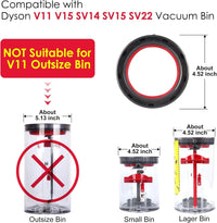 Thumbnail for Replacement Dust Bin Top Fixed Sealing Ring Replacement for Dyson