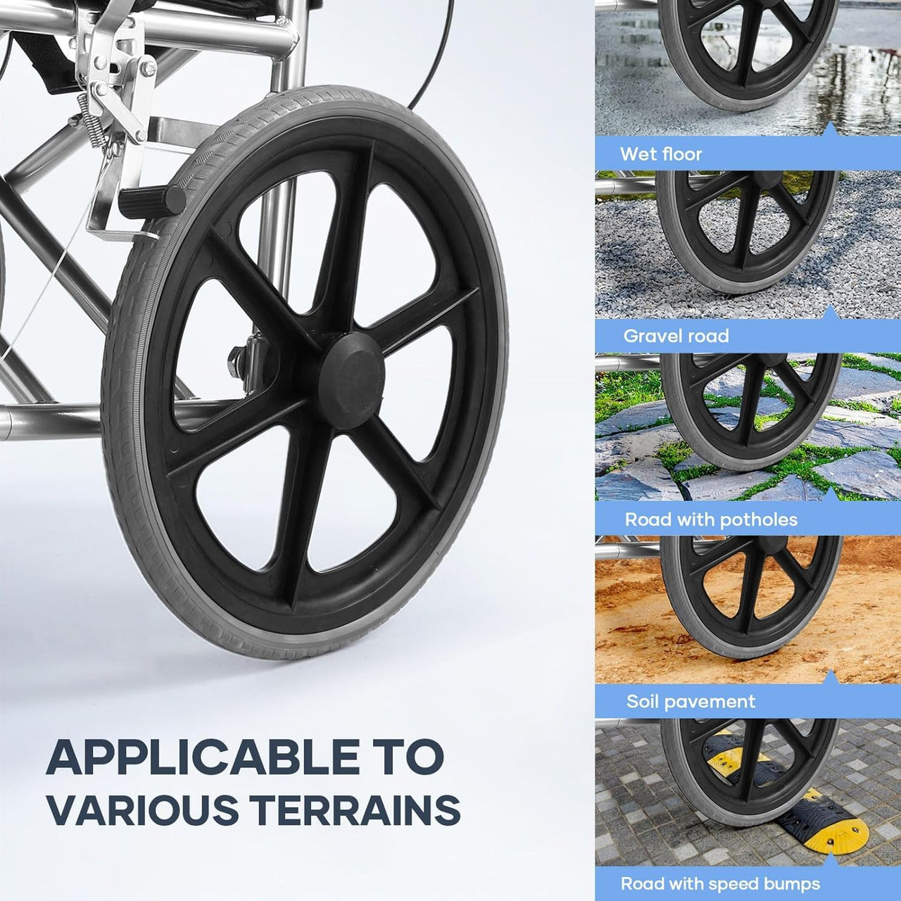 Folding Transit Wheelchair Lightweight