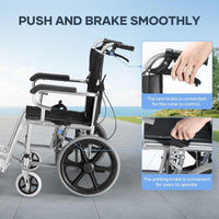 Thumbnail for Folding Transit Wheelchair Lightweight