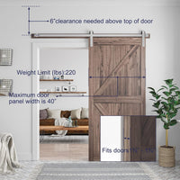 Thumbnail for Barn door Hardware 2M Single Door