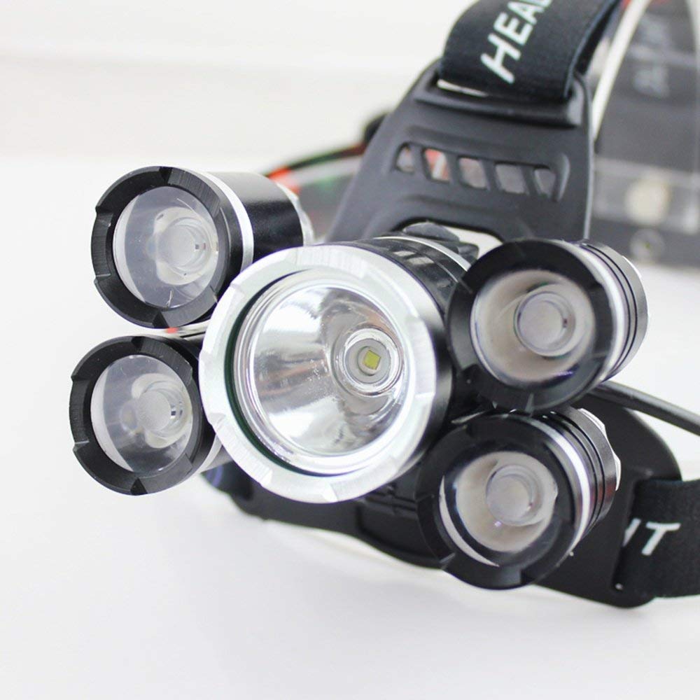 CREE XM T6 Rechargeable Headlamp LED Head Torch Lamp 8,000 Lumens