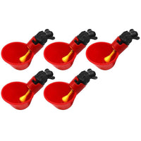 Thumbnail for Chicken Drinker Cups – 10 Pack Automatic Poultry Water Feeder with Peck Trigger