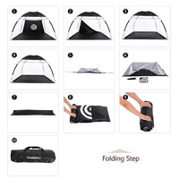 Thumbnail for Golf Training Net 3M Golf Practice Net Hitting Chipping Training Aid Cage for Home Backyard Black