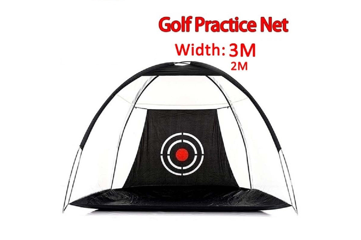 Stable tent shape golf practice net