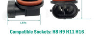 Thumbnail for Side view of H11 LED bulbs