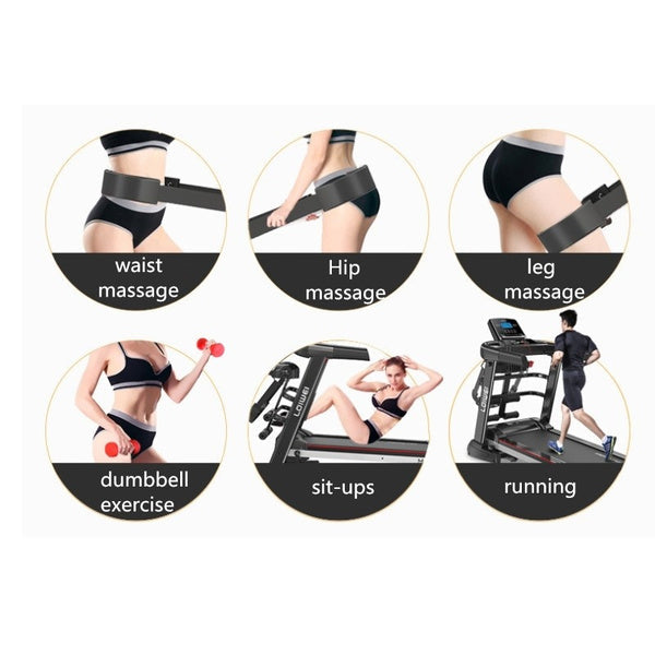 Multifunctional Foldable Treadmill 120 kg Capacity