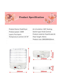 Thumbnail for Food Dehydrator Electric Food Fruit Dehydrator Machine