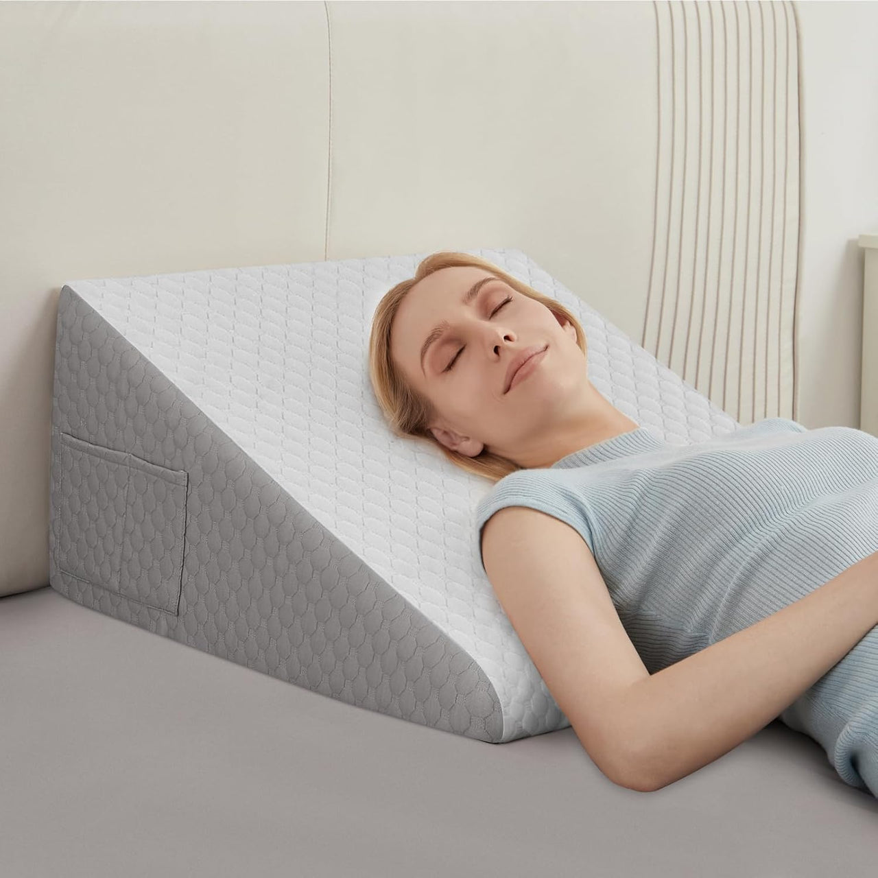 Wedge Pillow Memory Foam Cool Gel Adjuastable Cushion
