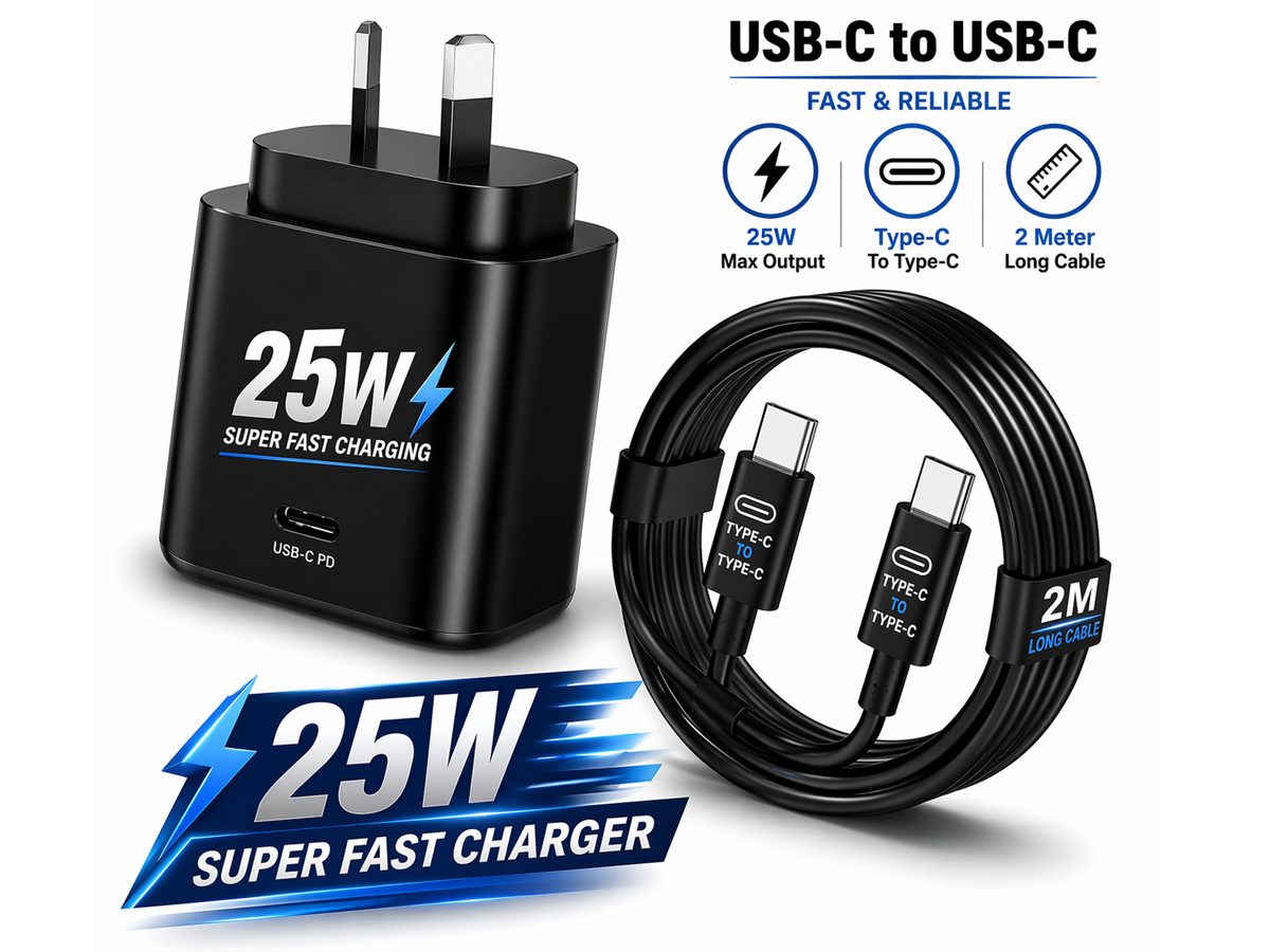 Samsung 25W Fast Charger With Type C Cable Replacement
