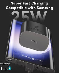 Thumbnail for Samsung 25W Fast Charger With Type C Cable Replacement