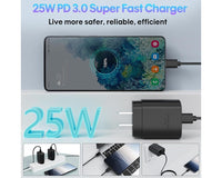 Thumbnail for Samsung 25W Fast Charger With Type C Cable Replacement
