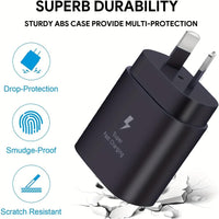 Thumbnail for Samsung 25W Fast Charger With Type C Cable Replacement