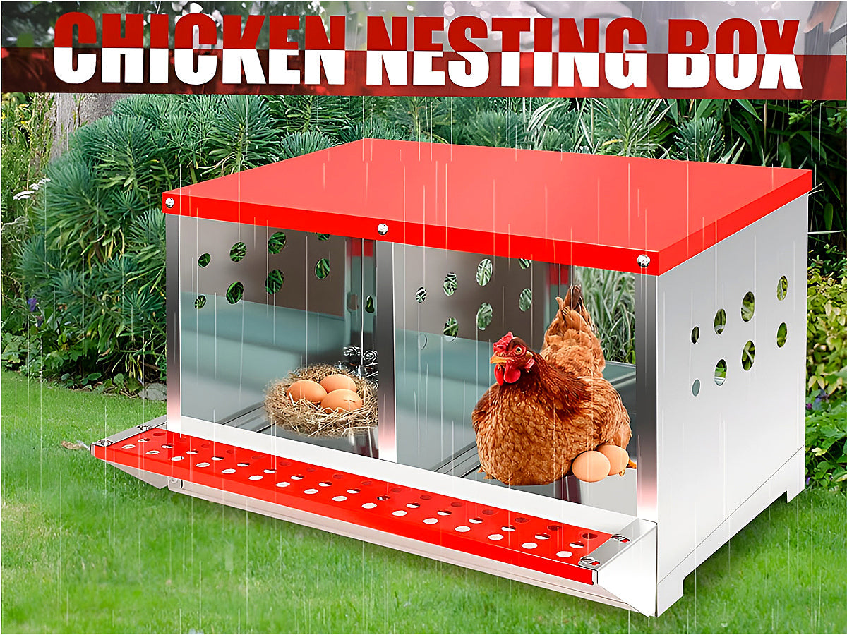Chicken Nesting Box with 2 Nests