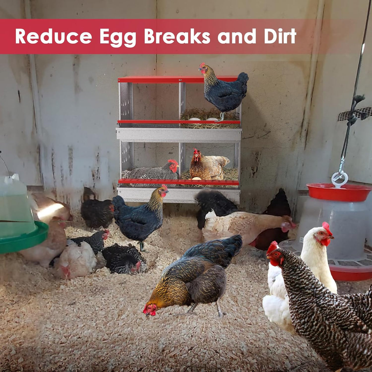 Chicken Nesting Box With 4 nests