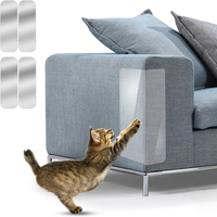 Thumbnail for 4PCS Pet Cat Anti Scratch Guard Mat Cat Scratching Post Furniture Sofa Protector