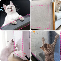 Thumbnail for 4PCS Pet Cat Anti Scratch Guard Mat Cat Scratching Post Furniture Sofa Protector