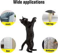 Thumbnail for 4PCS Pet Cat Anti Scratch Guard Mat Cat Scratching Post Furniture Sofa Protector