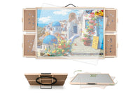 Thumbnail for Jigsaw table drawers for puzzle piece sorting
