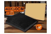 Thumbnail for Close-up of adhesive backing on sound deadener mat
