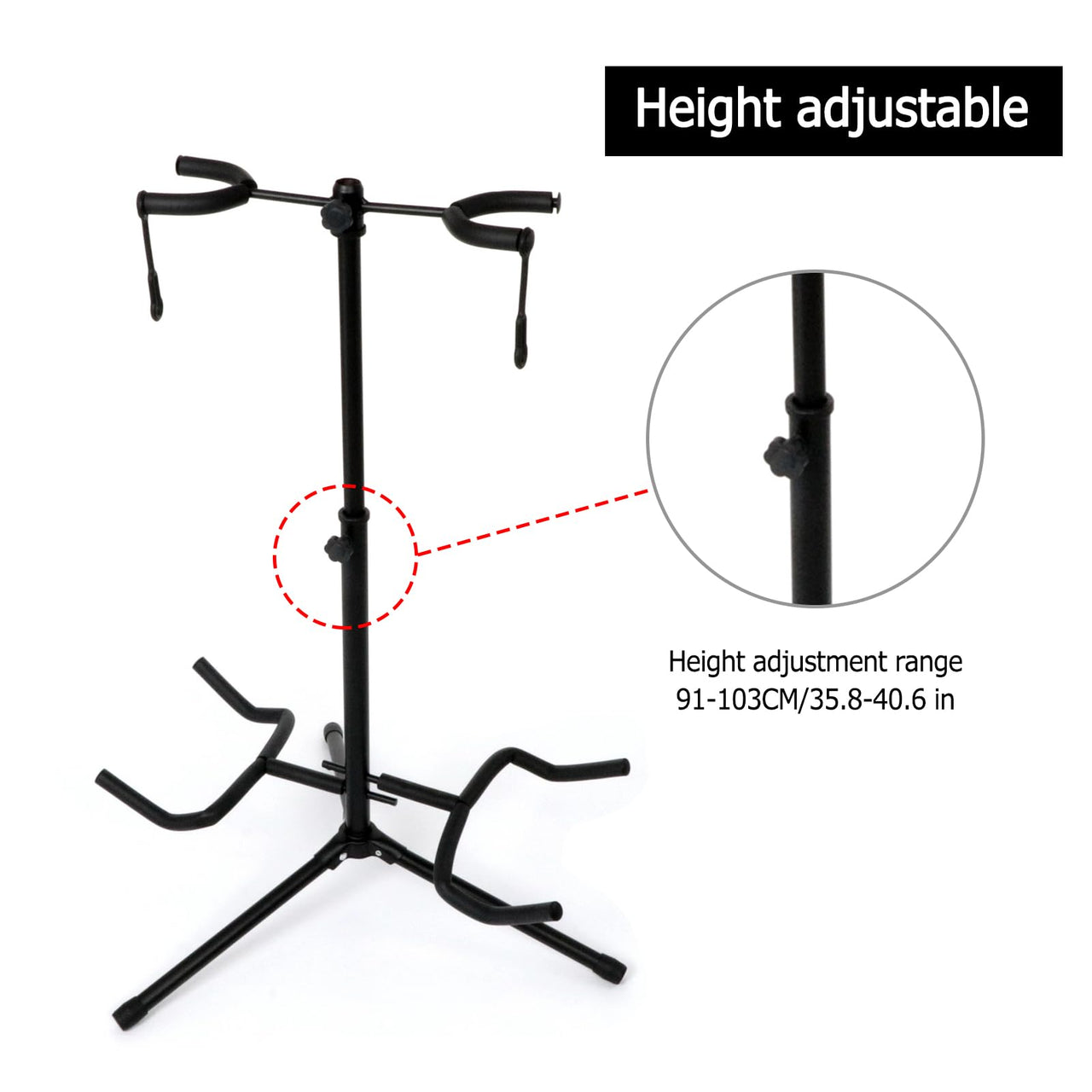 Guitar Stand Rack Double Head