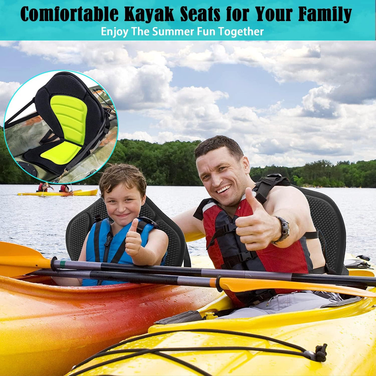 Kayak Seat Adjustable Backrest