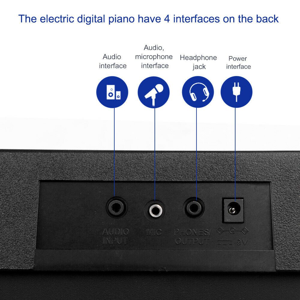 Electronic Keyboard Piano and Piano Stand