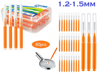 Thumbnail for 60Pcs X 1.5 mm Interdental Brushes Health Care Tooth
