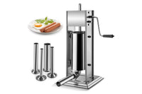 Thumbnail for Sausage maker with burger patty attachment in use